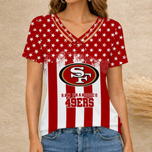 Limited Edition – Customized NFL San Francisco 49Ers V-Neck Shirt