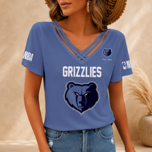 Limited Edition – Customized NBA Memphis Grizzlies V-Neck Shirt