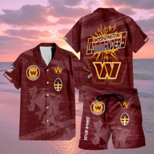 Limited Edition – Customized NFL Washington Commanders Unisex Hawaiian Shirt & Shorts Set
