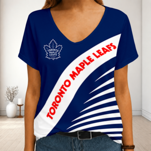 Limited Edition – Customized NHL Toronto Maple Leafs V-Neck Female Shirt