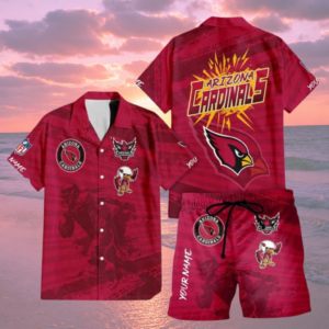 Limited Edition – Customized NFL Arizona Cardinals Unisex Hawaiian Shirt & Shorts Set