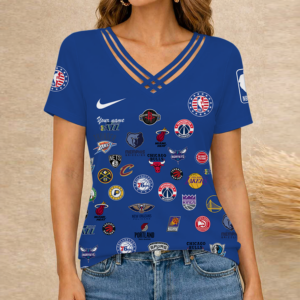 Limited Edition – Customized NBA All Teams V-Neck Shirt