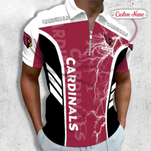 Limited Edition – Customized NFL Arizona Cardinals Zip Polo Shirt