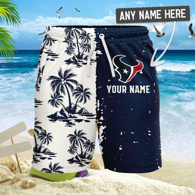 Limited Edition – Customized NFL Houston Texans Unisex Hawaiian Shirt & Shorts Set - Image 2