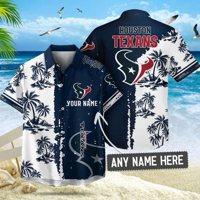 Limited Edition – Customized NFL Houston Texans Unisex Hawaiian Shirt & Shorts Set