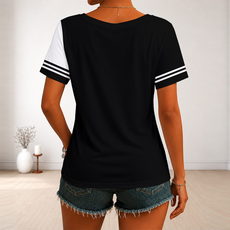Limited Edition – Customized NFL Atlanta Falcons V-Neck Female Shirt - Image 2