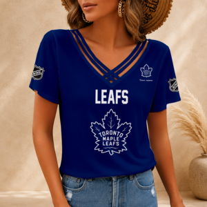 Limited Edition – Customized NHL Toronto Maple Leafs V-Neck Shirt