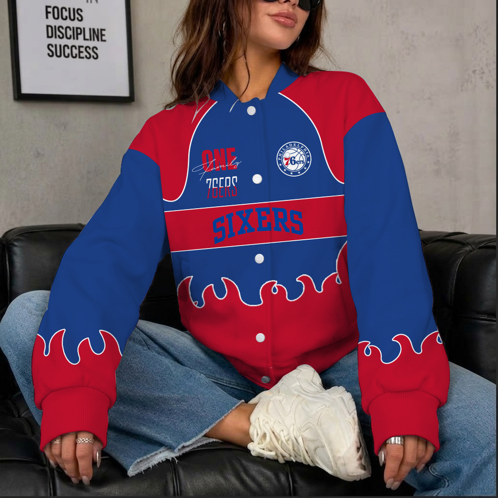 Limited Edition – Customized NBA Philadelphia 76Ers Baseball Jacket