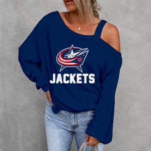 Limited Edition – Customized NHL Columbus Blue Jackets Drop Shoulder Sweatshirt