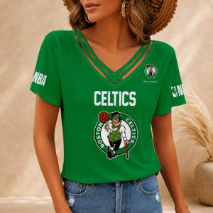 Limited Edition – Customized NBA Boston Celtics V-Neck Shirt