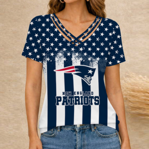 Limited Edition – Customized NFL New England Patriots V-Neck Shirt