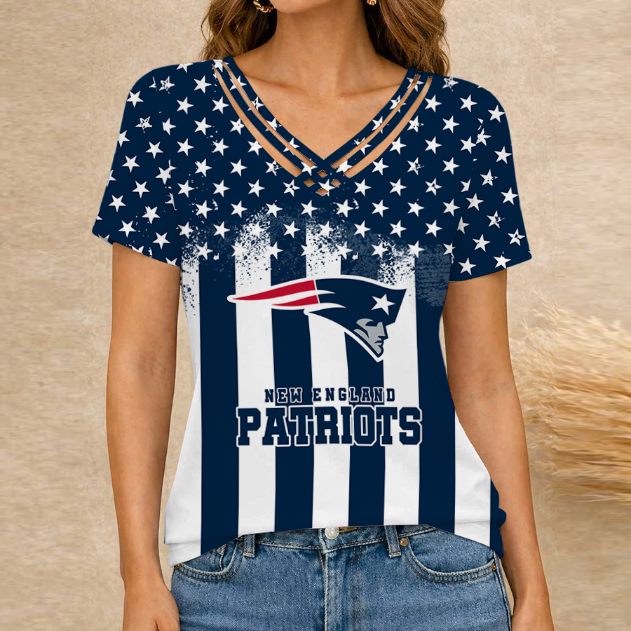 Limited Edition – Customized NFL New England Patriots V-Neck Shirt