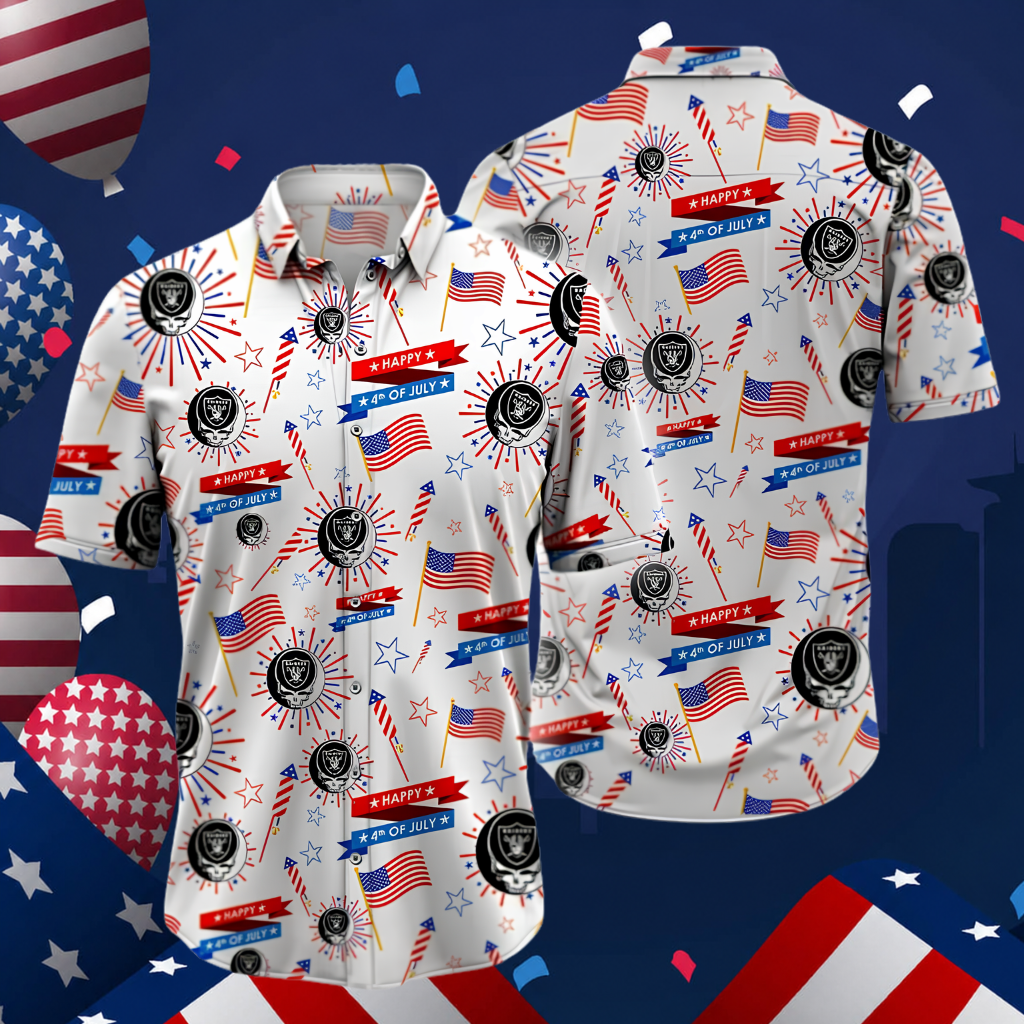 Limited Edition – Customized NFL Las Vegas Raiders Patriotic 250 Usa Hawaiian Shirt