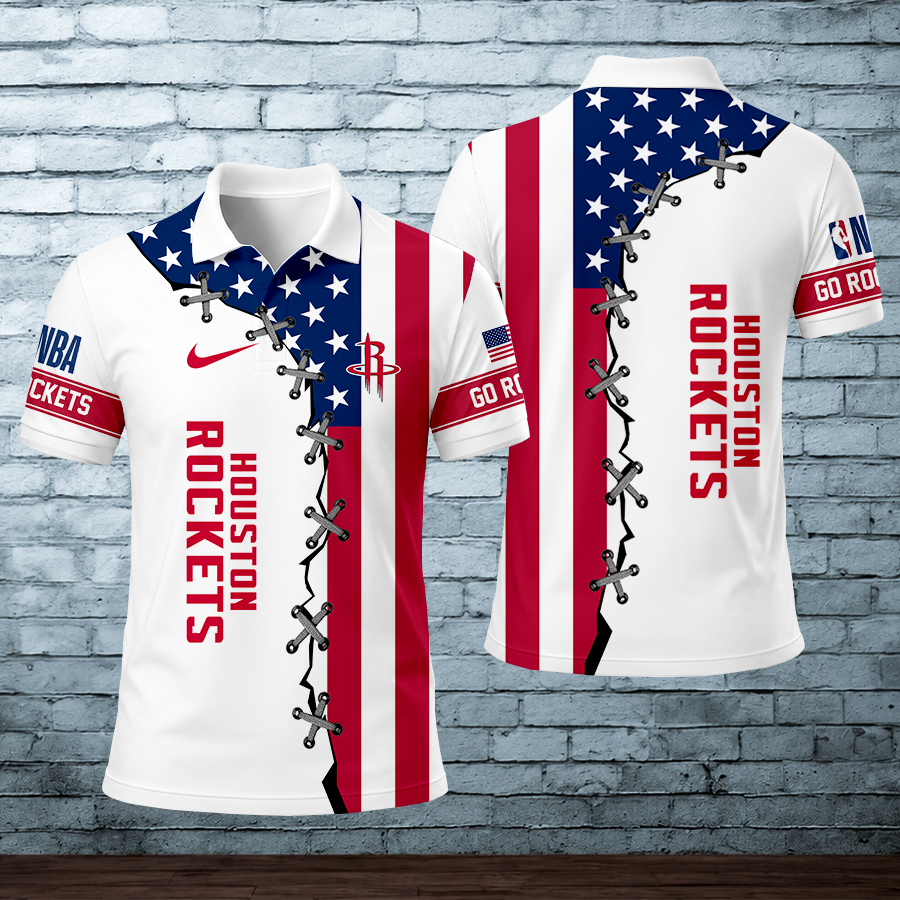 Limited Edition – Customized NBA Houston Rockets Polo Shirt