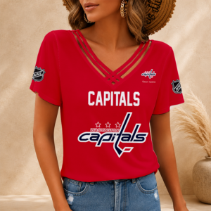 Limited Edition – Customized NHL Washington Capitals V-Neck Shirt