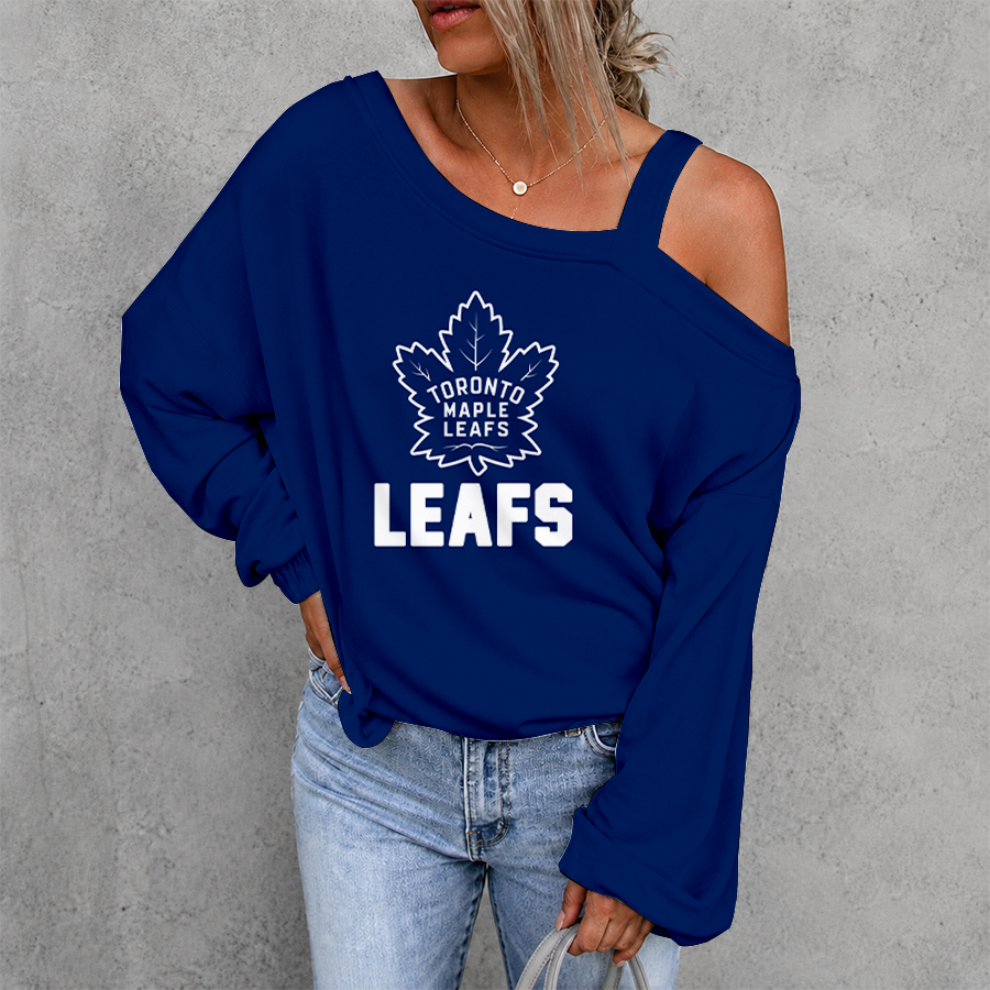 Limited Edition – Customized NHL Toronto Maple Leafs Drop Shoulder Sweatshirt