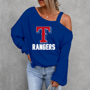 Limited Edition – Customized MLB Texas Rangers Drop Shoulder Sweatshirt