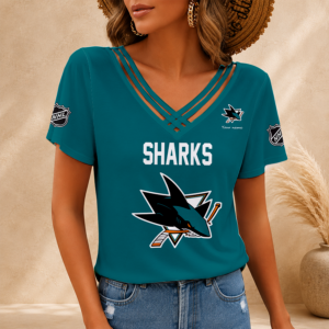 Limited Edition – Customized NHL San Jose Sharks V-Neck Shirt