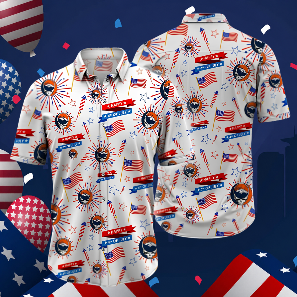 Limited Edition – Customized NFL Denver Broncos Patriotic 250 Usa Hawaiian Shirt
