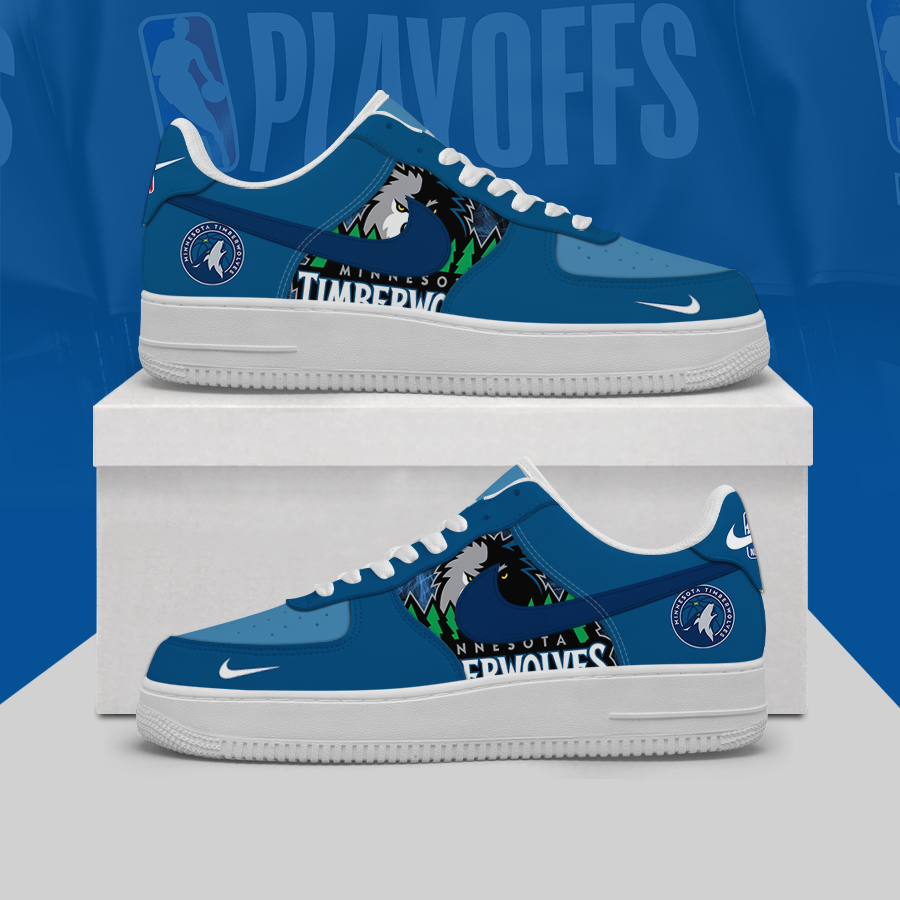 Limited Edition – Customized NBA Minnesota Timberwolves Af1 Shoes