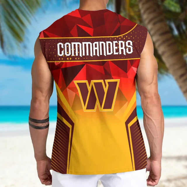 Limited Edition – Customized NFL Washington Commanders Men’s Gym Shirt - Image 2