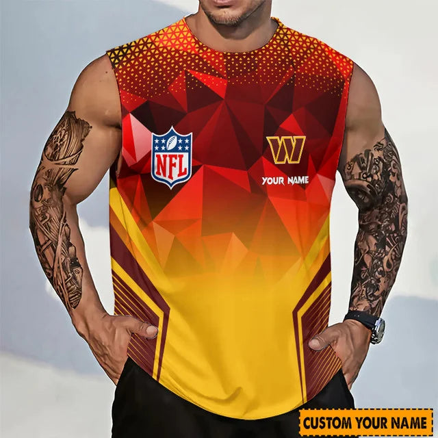 Limited Edition – Customized NFL Washington Commanders Men’s Gym Shirt