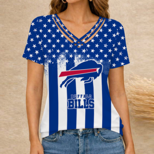 Limited Edition – Customized NFL Buffalo Bills V-Neck Shirt