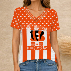 Limited Edition – Customized NFL Cincinnati Bengals V-Neck Shirt