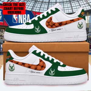 Limited Edition – Customized NBA Milwaukee Bucks Af1 Shoes