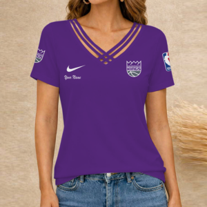 Limited Edition – Customized NBA Sacramento Kings V-Neck Shirt