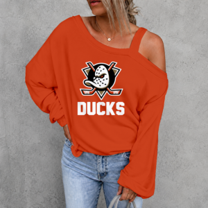Limited Edition – Customized NHL Anaheim Ducks Drop Shoulder Sweatshirt