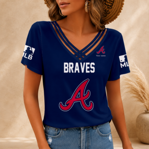 Limited Edition – Customized MLB Atlanta Braves V-Neck Shirt