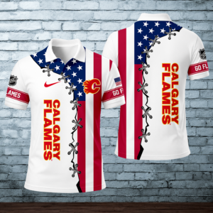 Limited Edition – Customized NHL Calgary Flames Polo Shirt