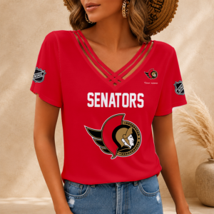 Limited Edition – Customized NHL Ottawa Senators V-Neck Shirt