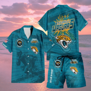 Limited Edition – Customized NFL Jacksonville Jaguars Unisex Hawaiian Shirt & Shorts Set