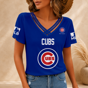 Limited Edition – Customized MLB Chicago Cubs V-Neck Shirt
