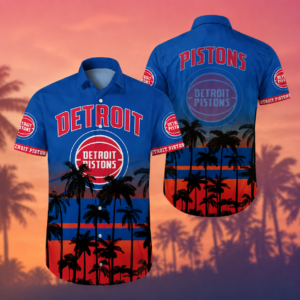 Limited Edition – Customized NBA Detroit Pistons Unisex Hawaiian Shirt