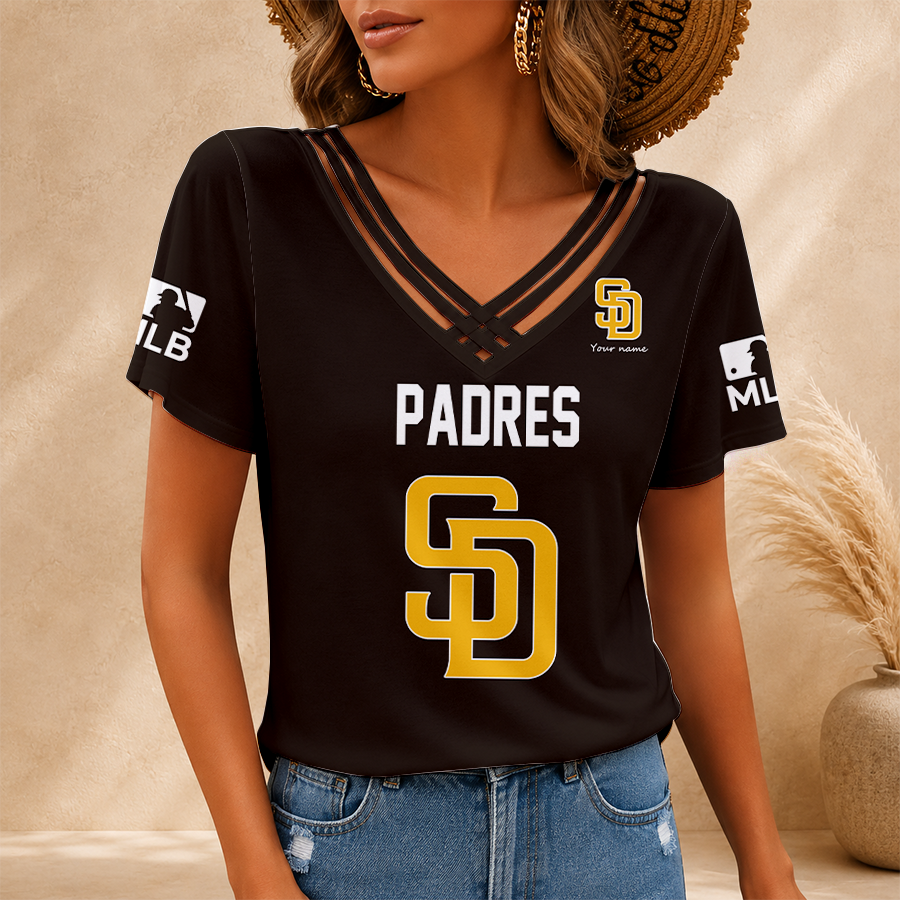 Limited Edition – Customized MLB San Diego Padres V-Neck Shirt