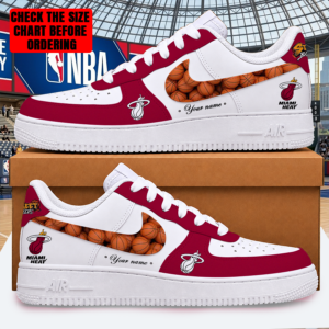 Limited Edition – Customized NBA Miami Heat Af1 Shoes