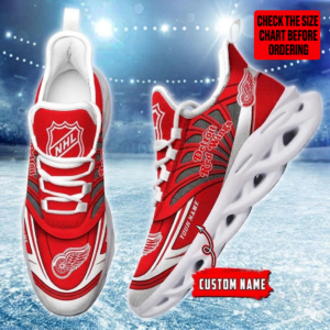 Limited Edition – Customized NHL Detroit Red Wings Max Soul Shoes