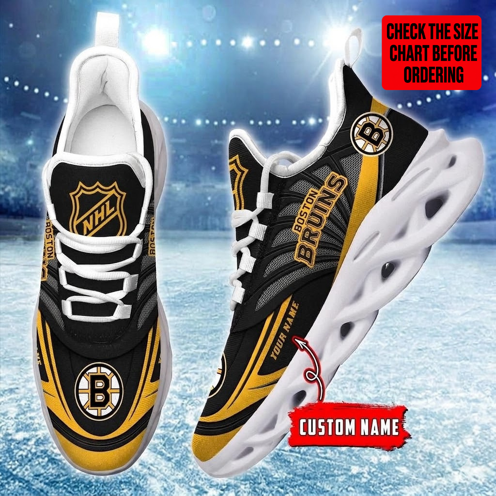Limited Edition – Customized NHL Boston Bruins Max Soul Shoes