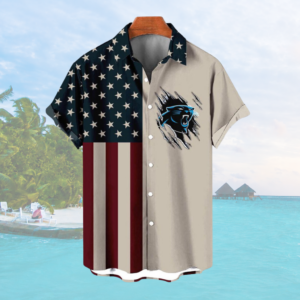 Limited Edition – Customized NFL Carolina Panthers Patriotic 250 Usa Hawaiian Shirt