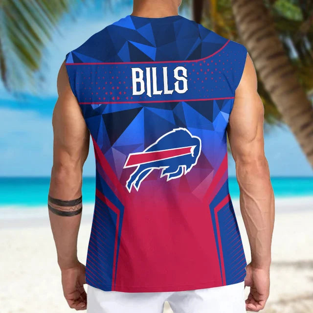 Limited Edition – Customized NFL Buffalo Bills Men’s Gym Shirt - Image 2