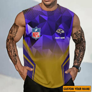 Limited Edition – Customized NFL Baltimore Ravens Men’s Gym Shirt