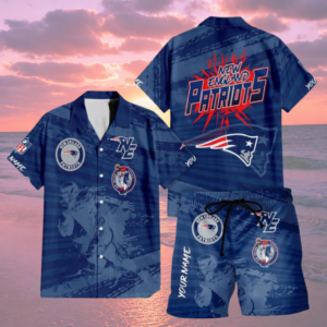 Limited Edition – Customized NFL New England Patriots Unisex Hawaiian Shirt & Shorts Set
