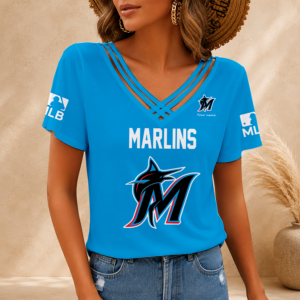 Limited Edition – Customized MLB Miami Marlins V-Neck Shirt