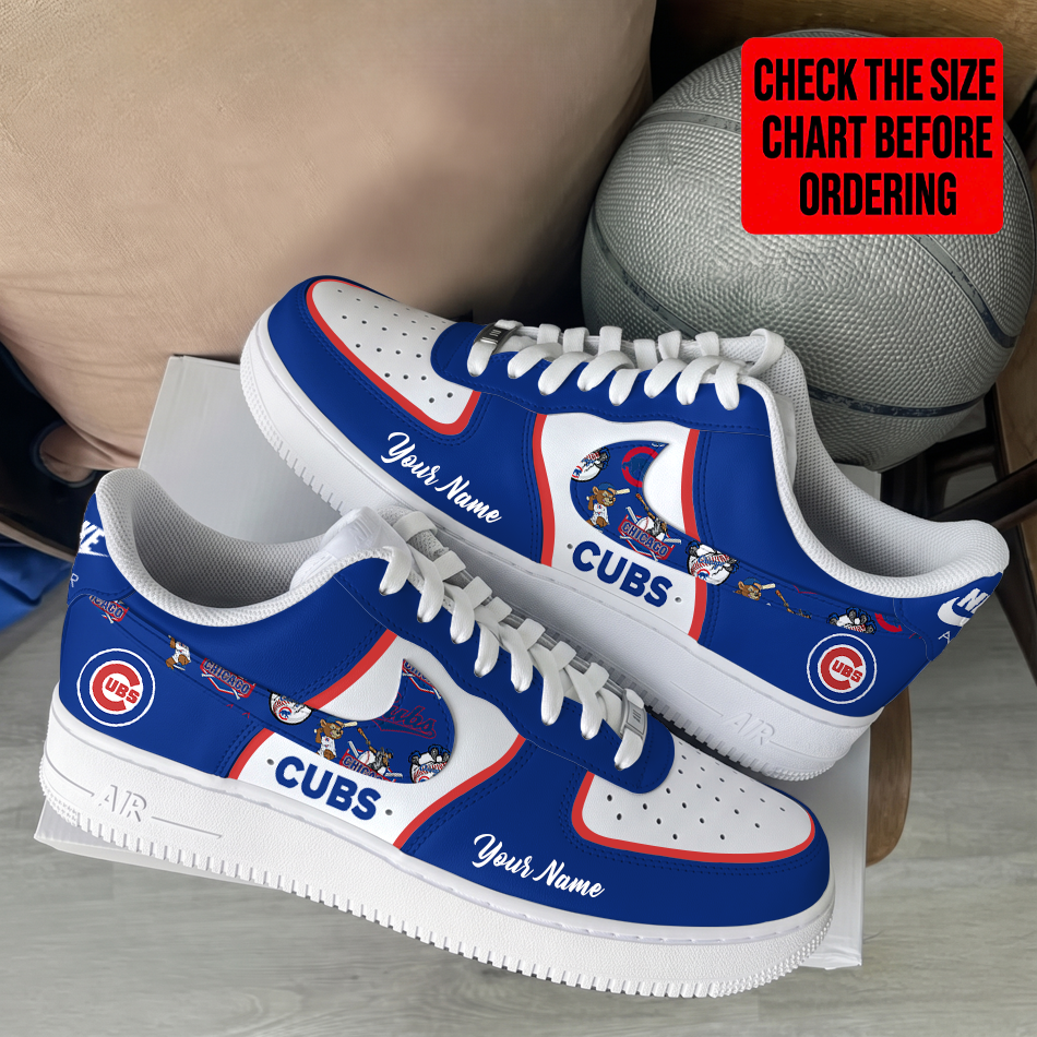 Limited Edition – Customized MLB Chicago Cubs Af1 Shoes