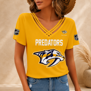 Limited Edition – Customized NHL Nashville Predators V-Neck Shirt