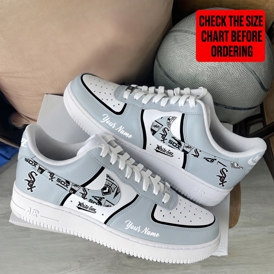 Limited Edition – Customized MLB Chicago White Sox Af1 Shoes