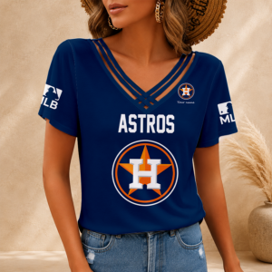 Limited Edition – Customized MLB Houston Astros V-Neck Shirt